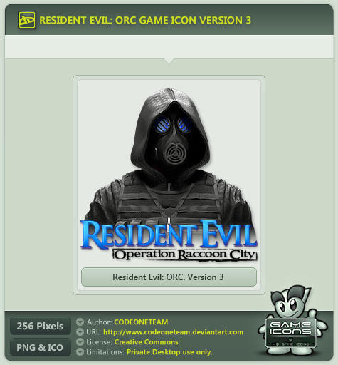 Resident Evil: Operation Raccoon City Icon v3 by CODEONETEAM on DeviantArt