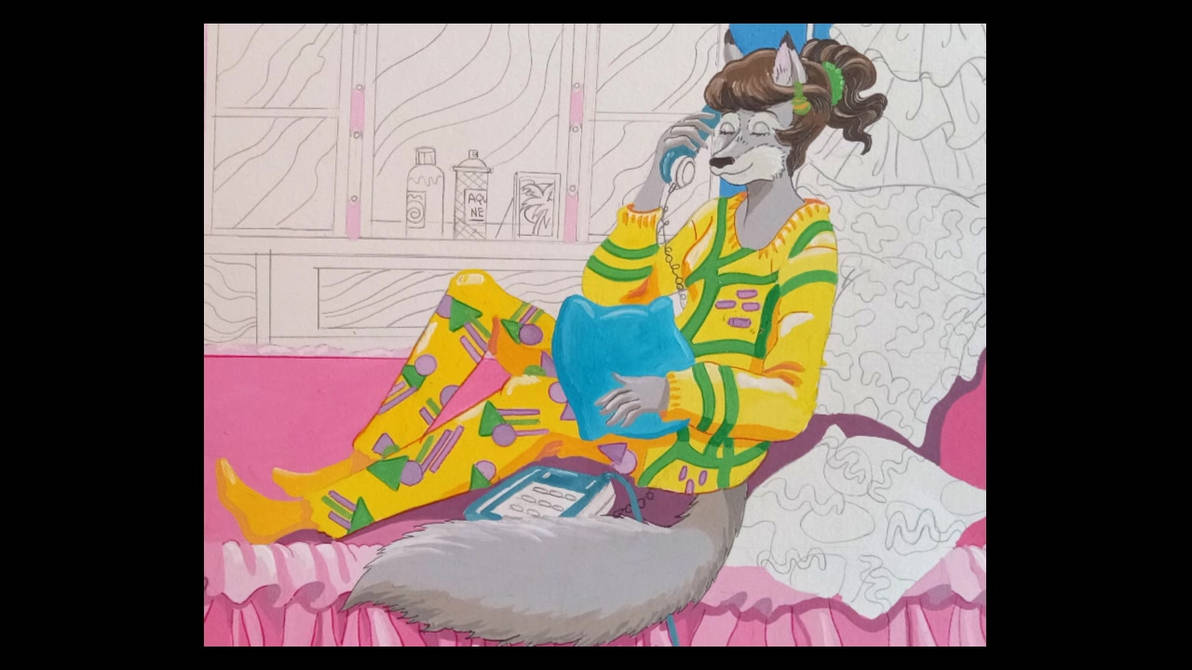 Totally Radical! Art In Progress Video by FlapperFoxy on DeviantArt