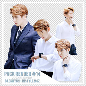 [PACK RENDER #14] BAEKHYUN - IN STYLE MAGAZINE