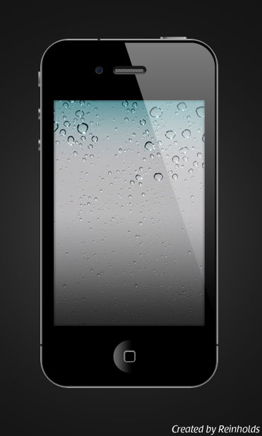 Apple iPhone 4 Black PSD