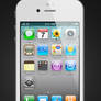 Apple iPhone 4 White PSD