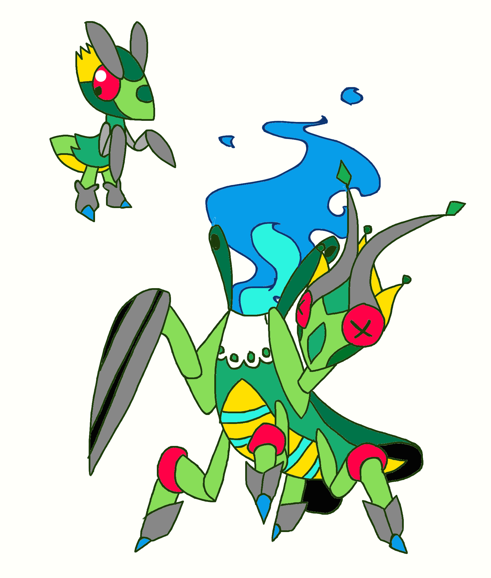 Bug Ghost Mantids (design does not belong to me)