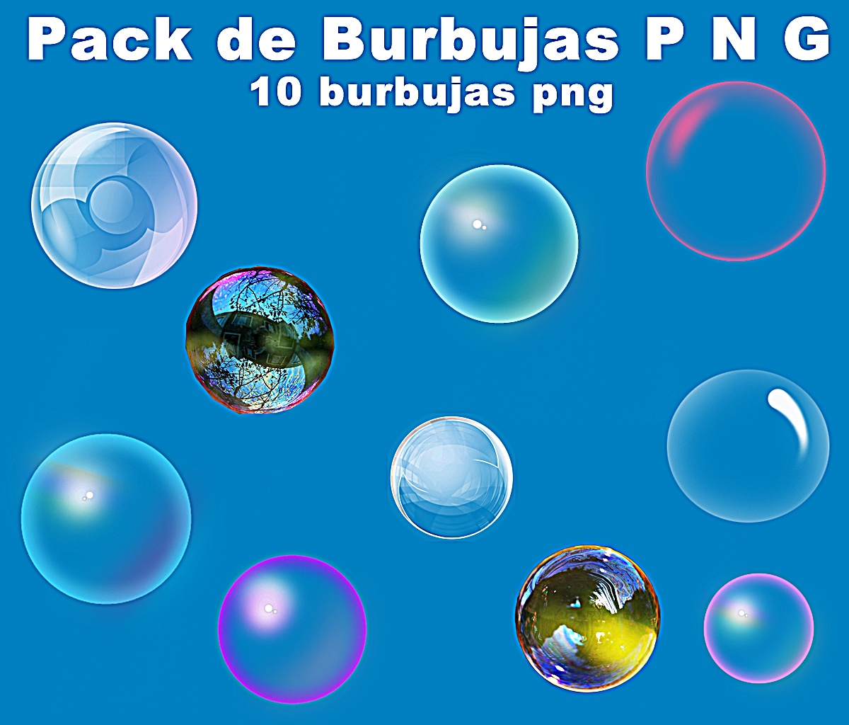 Pack de Burbujas png