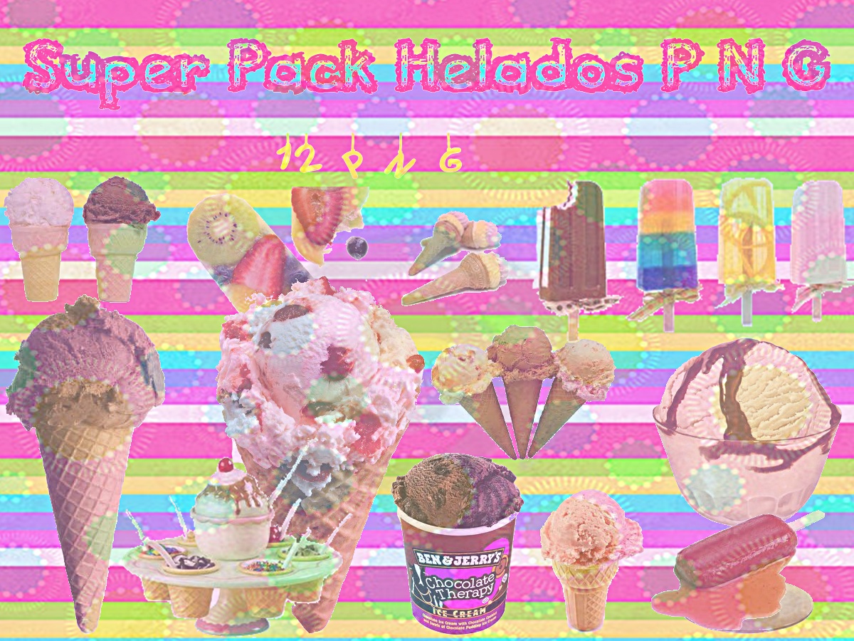 Pack helados png ZIP