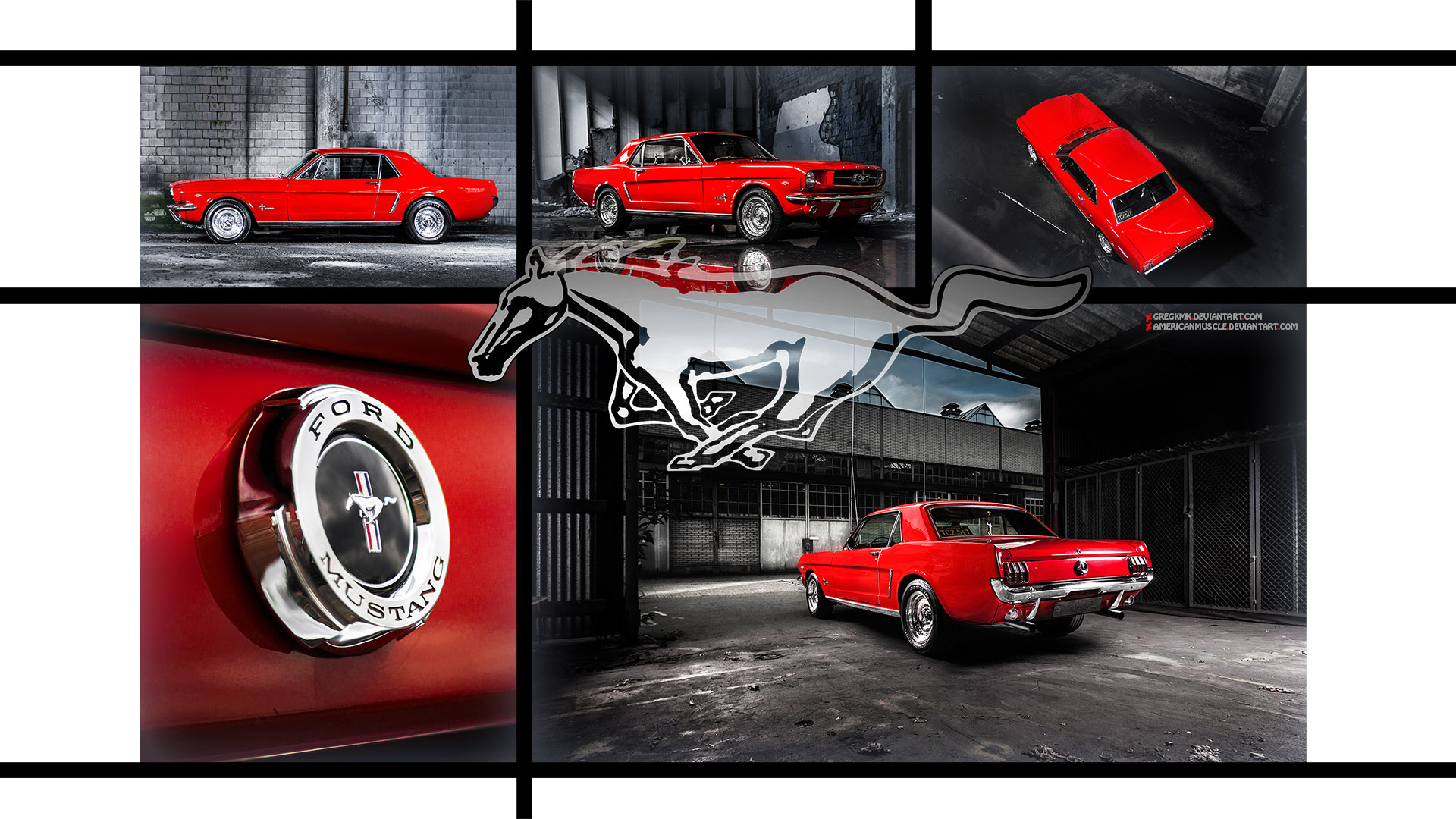 Red Mustang Wallpaper by GregKmk on DeviantArt