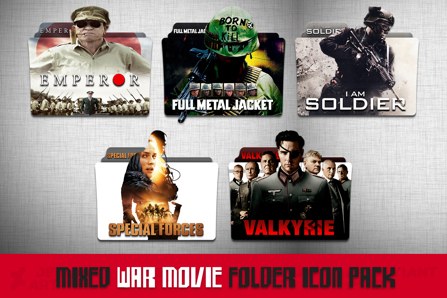 Mixed War Movie Folder Icon Pack #2 by AhmtErnBrs60 on DeviantArt