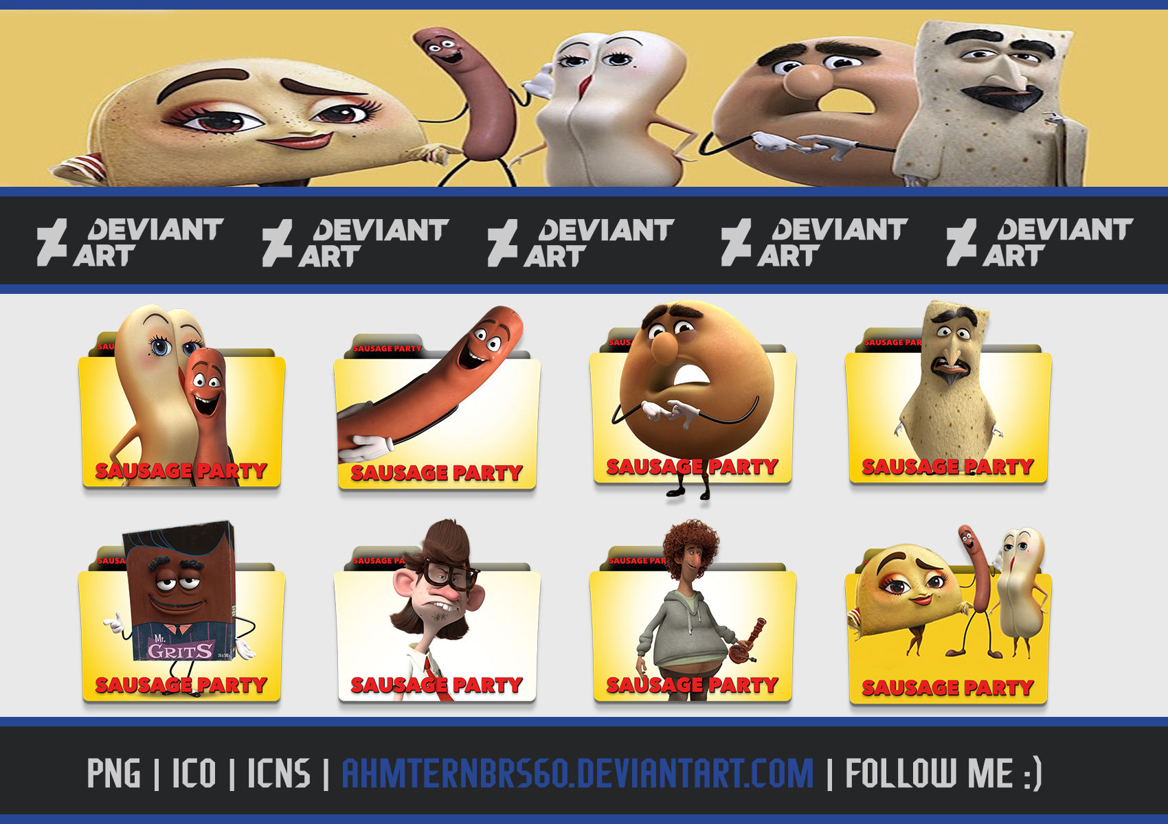 Sausage Party (2016) Folder Icon Pack by AhmtErnBrs60 on DeviantArt