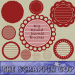 ScrappinCop BIG Round Journals