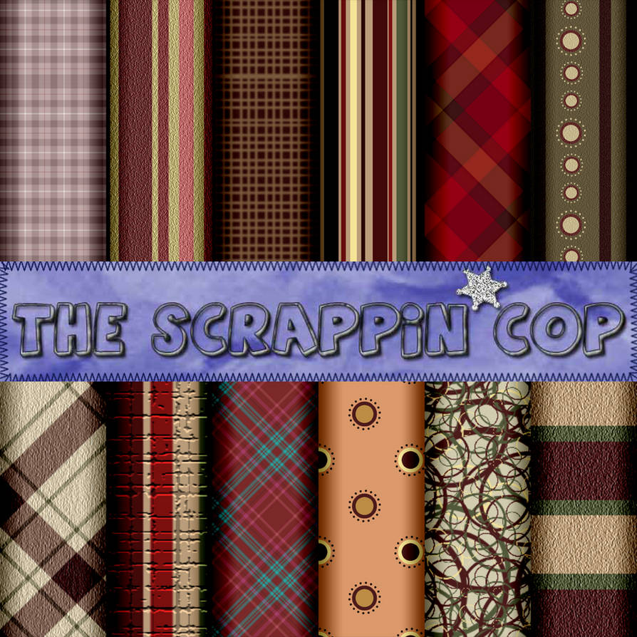 ScrappinCop Pattern Set1 by debh945 on DeviantArt