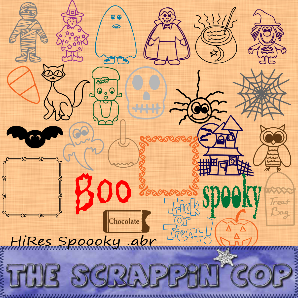 Spoooky Brushes by ScrappinCop
