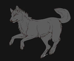 Wolf Lineart