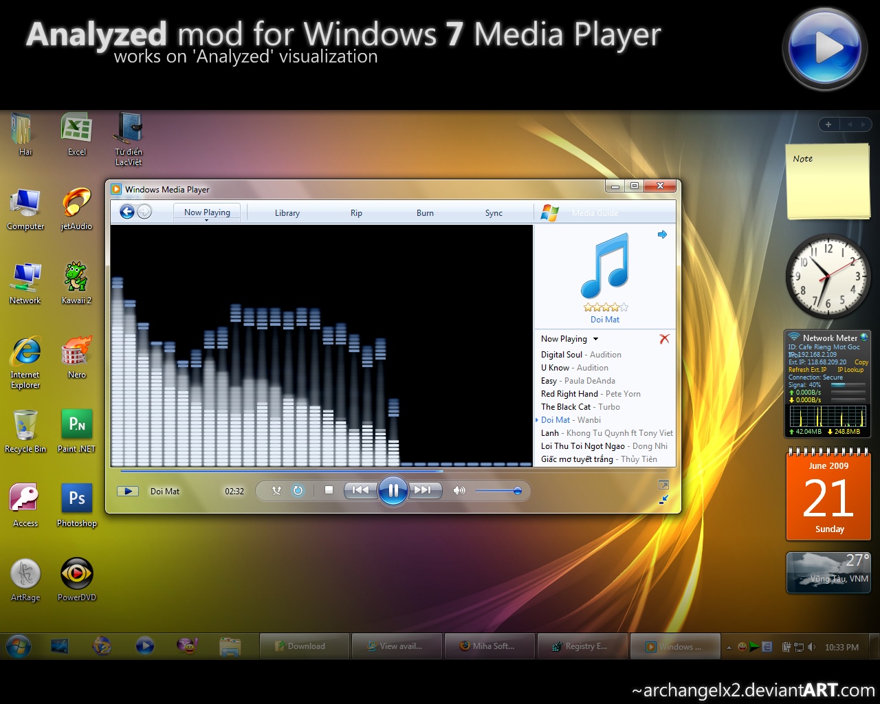 Analyzed mod for Windows 7 WMP