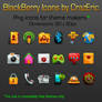 Gleam BlackBerry Icons