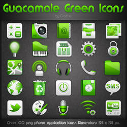 Guacamole Green Icons
