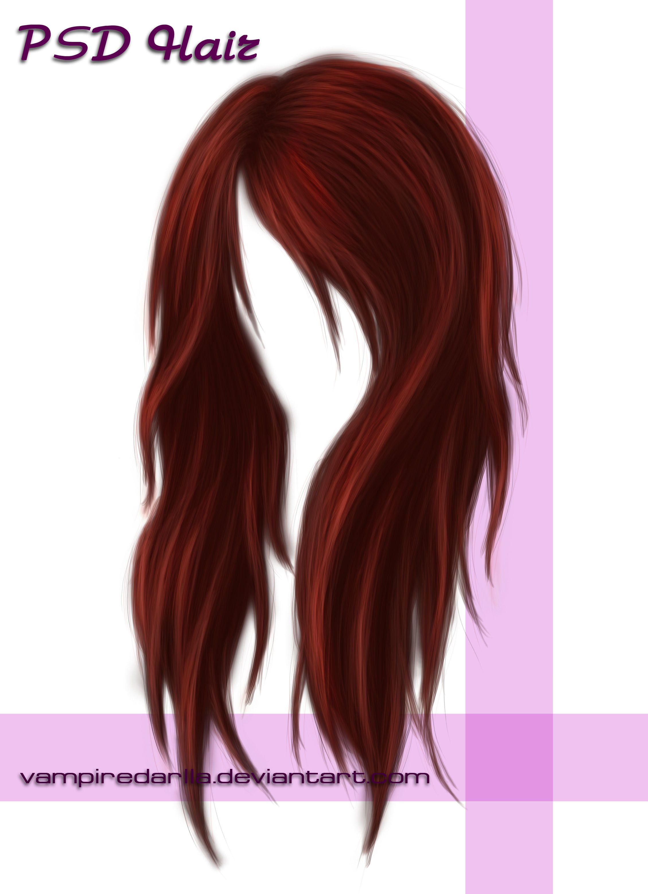 Painted hair PSD