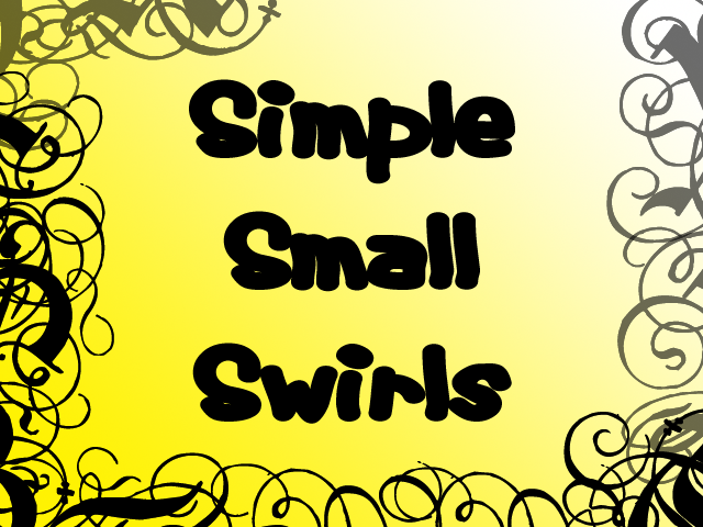 Simple Small Swirl Brushes