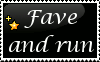 Fav 'n Run Stamp by SlyNoodles