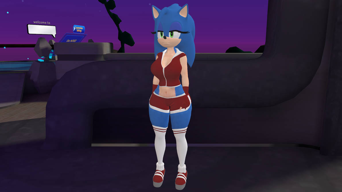 Female Sonic (VRCHAT DOWNLOAD) by CappyAdams on DeviantArt