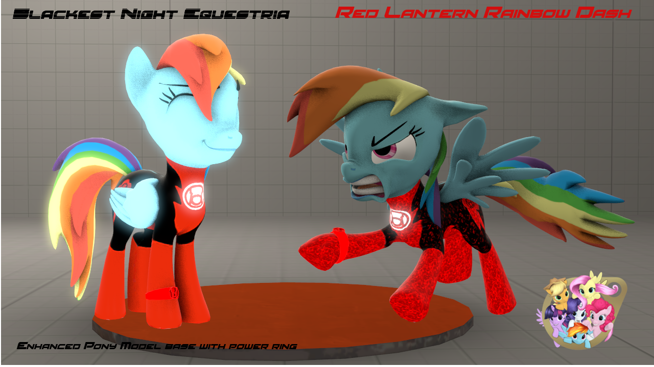 Rainbow Dash Blackest Night version.1 for SFM by M00N-CHASER on DeviantArt