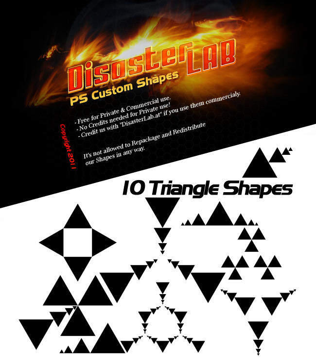 10 triangle shapes by disasterlab on