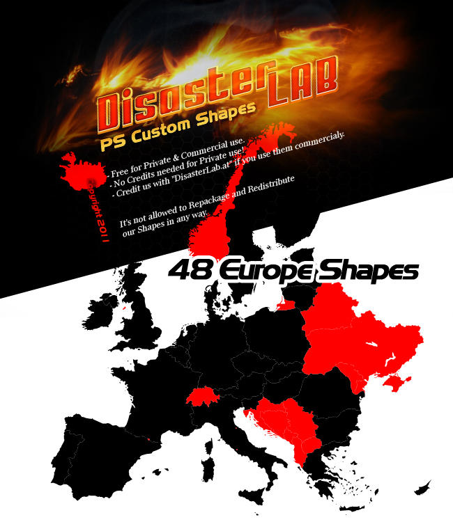 48 Europe Shapes by DisasterLab on DeviantArt