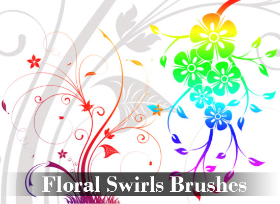 Floral Swirls Brushes