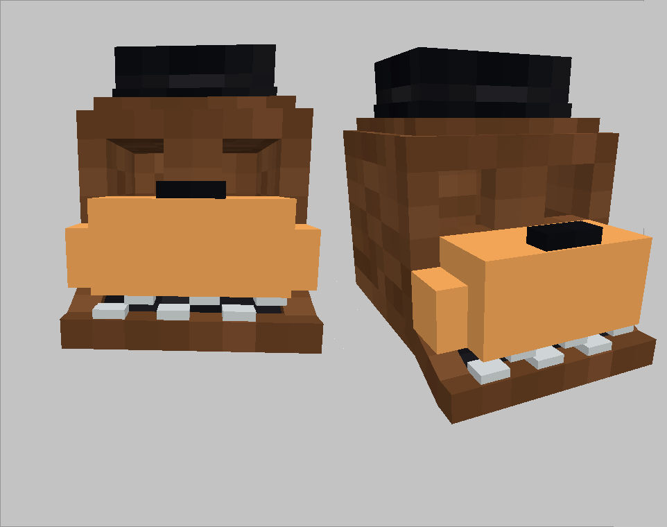 Empty Freddy Fazbear Head Model by InsertNameOverThere on DeviantArt