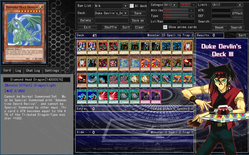 Duke Devlin S Anime Deck 3 By Septimoangel12 On Deviantart