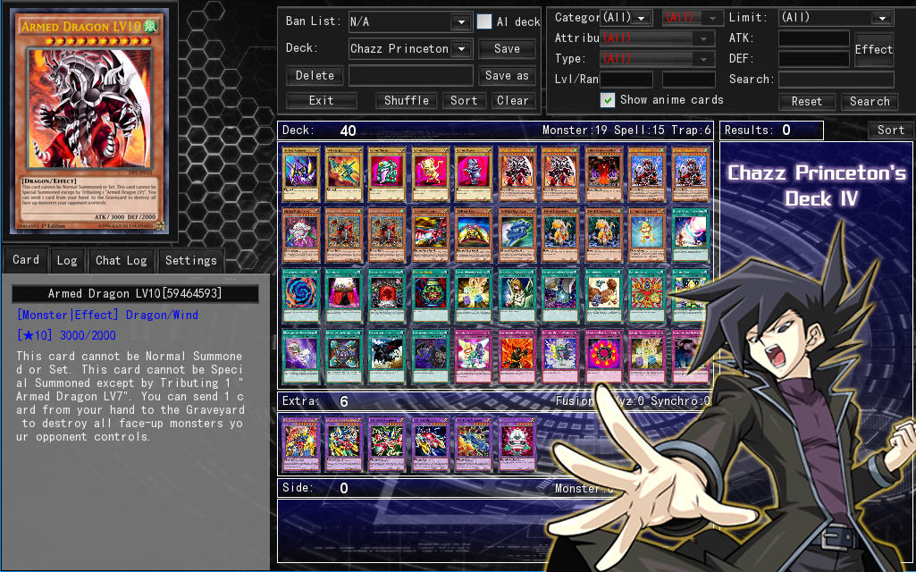yugioh chazz manga deck Chazz Princeton's Deck 4 by Septimoangel12 on DeviantArt