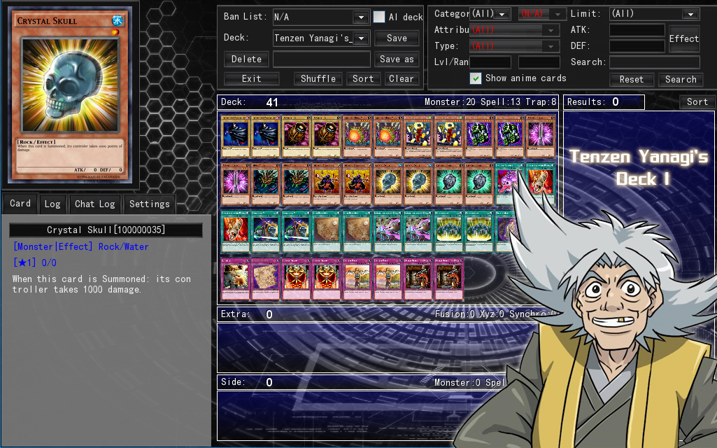 yugioh 5ds tenzen yanagi deck Complete Custom for Yu-Gi-Oh! ZEXAL Tenzen Yanagi's Deck 1 by
