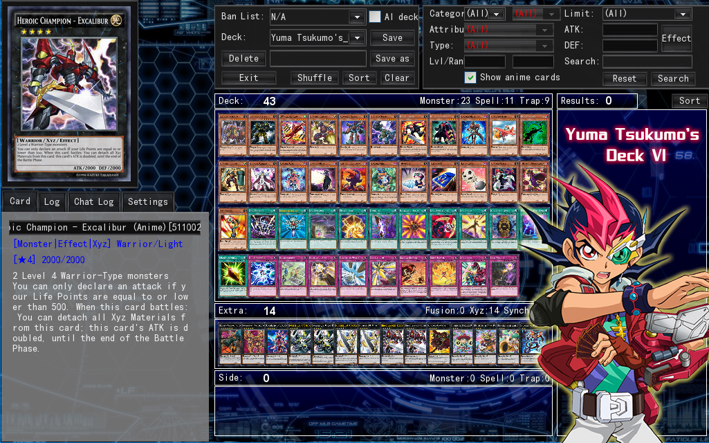 Yuma Tsukumo's Deck 6 by Septimoangel12 on DeviantArt