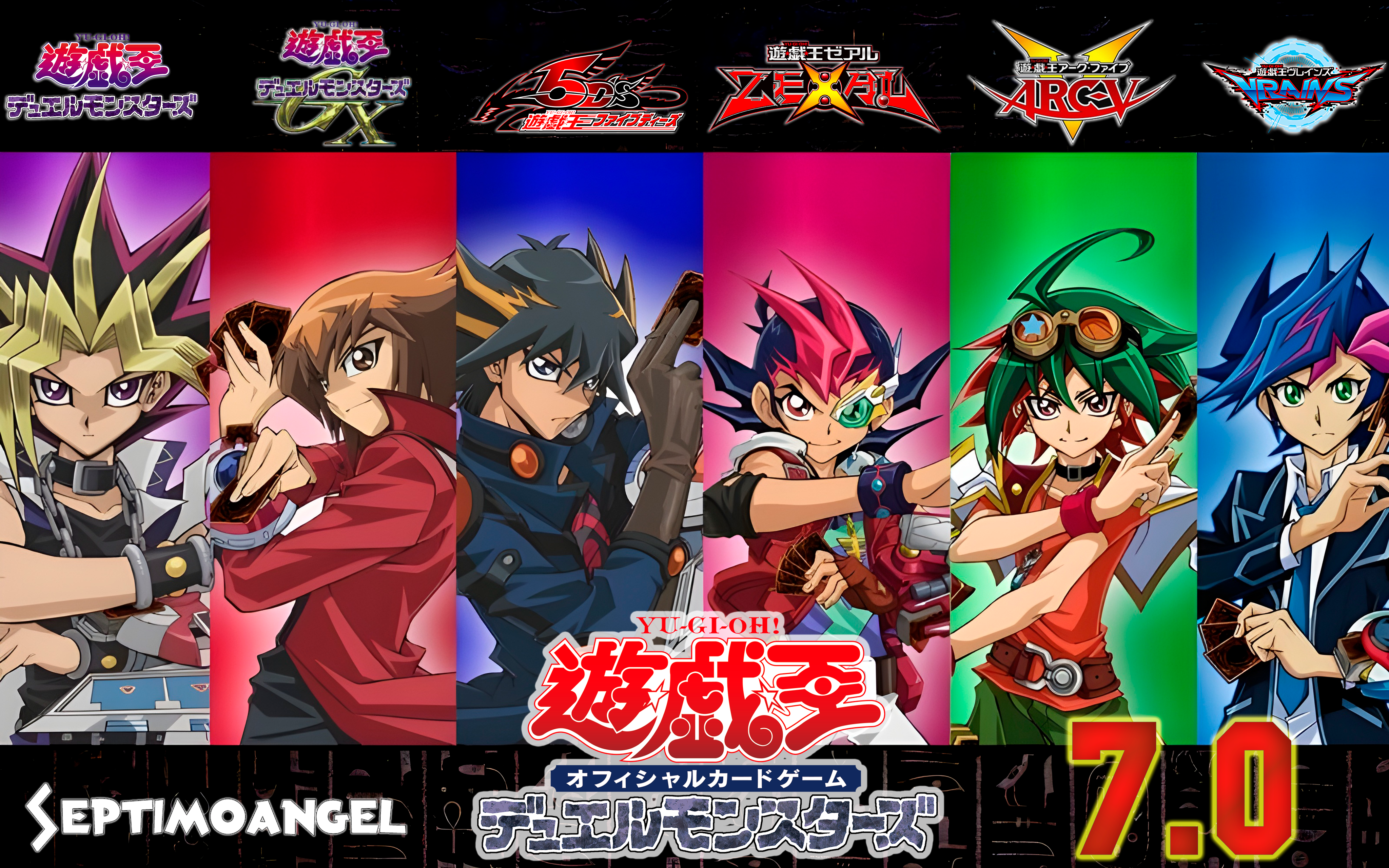 yugioh cards anime Slifer the Sky Dragon (Anime Art) - 8 cards set