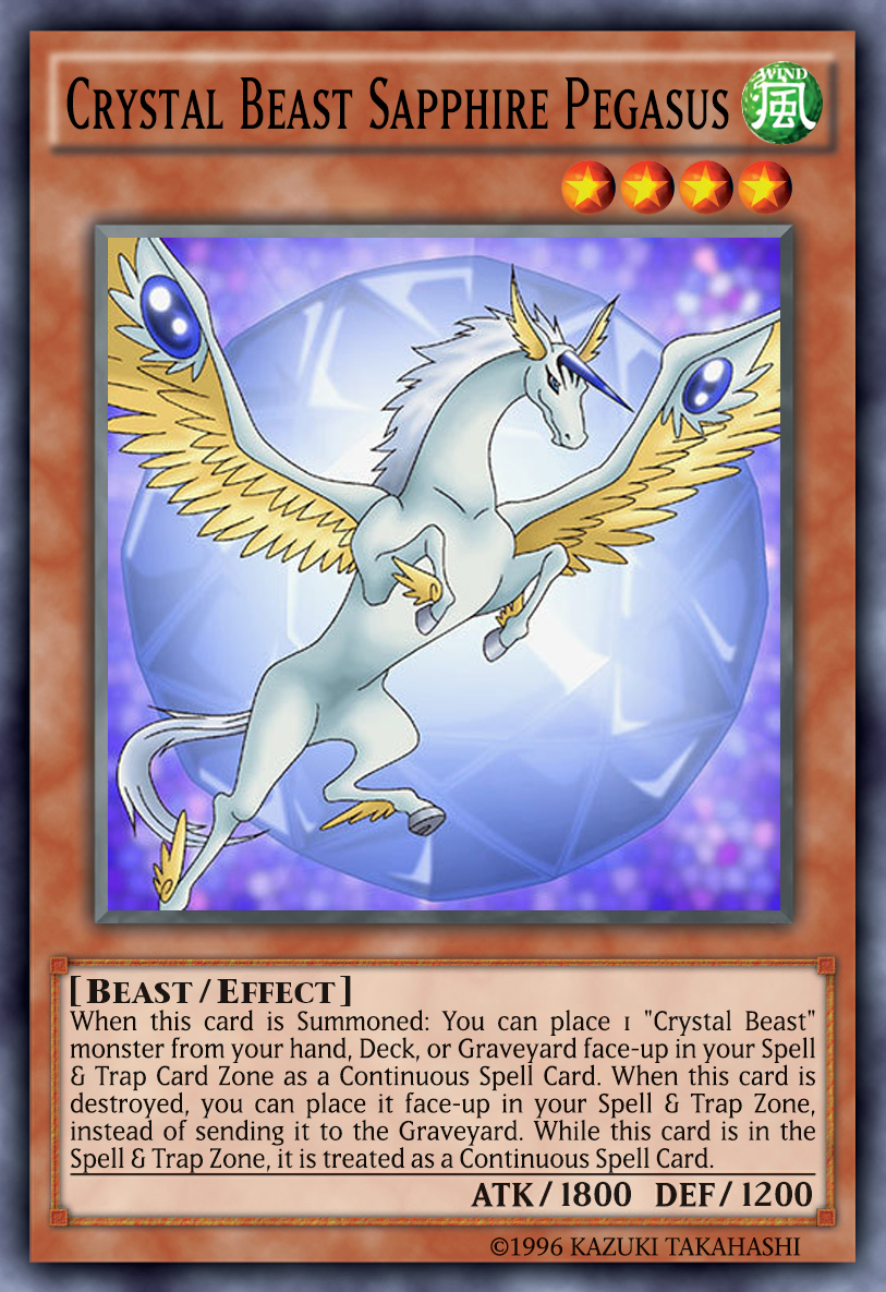 Yu-Gi-Oh! Crystal Beast Sapphire Pegasus Tin For Card Game CCG TCG 83717884224 e
