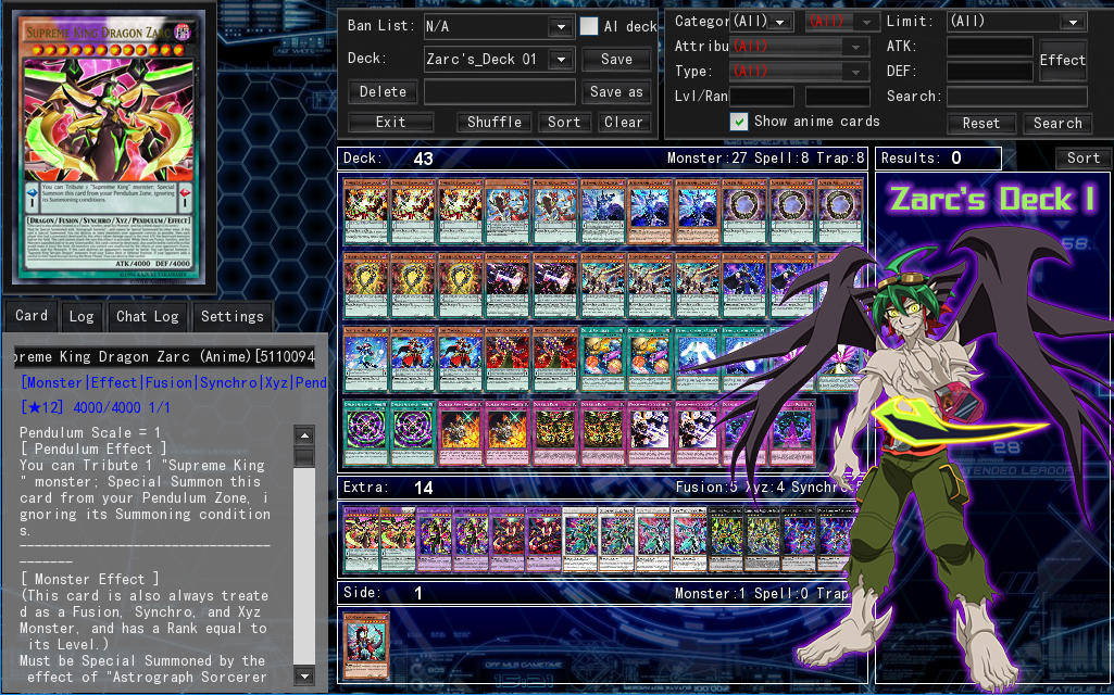 Zarc's Deck 1 by Septimoangel12 on DeviantArt