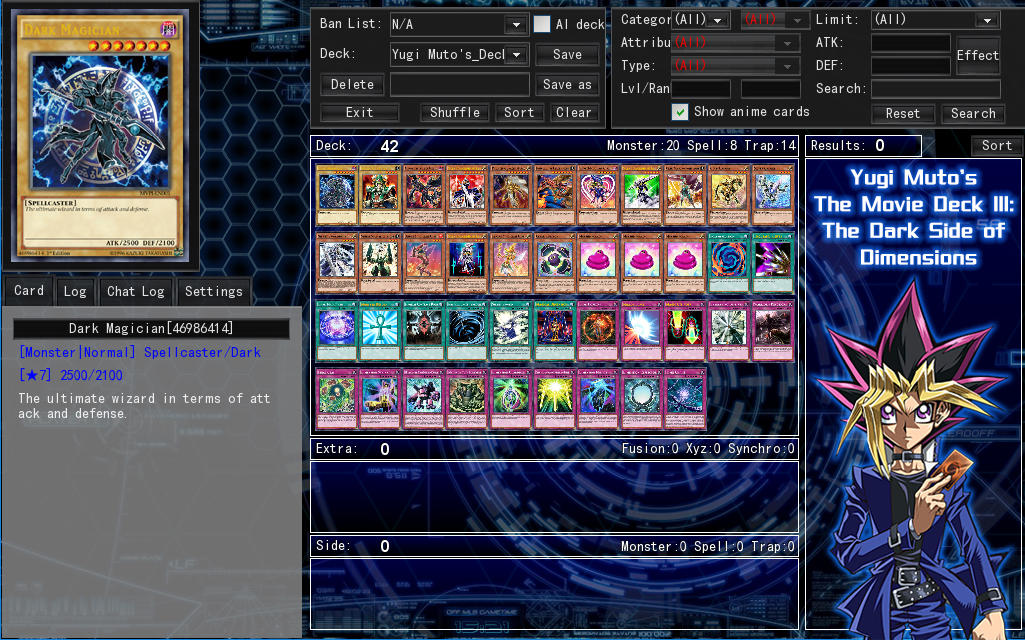 yugioh the dark side of dimensions movie pack card list Yugi Muto's Movie Deck 3 The Dark Side of Dimensio by Septimoangel12 on  DeviantArt