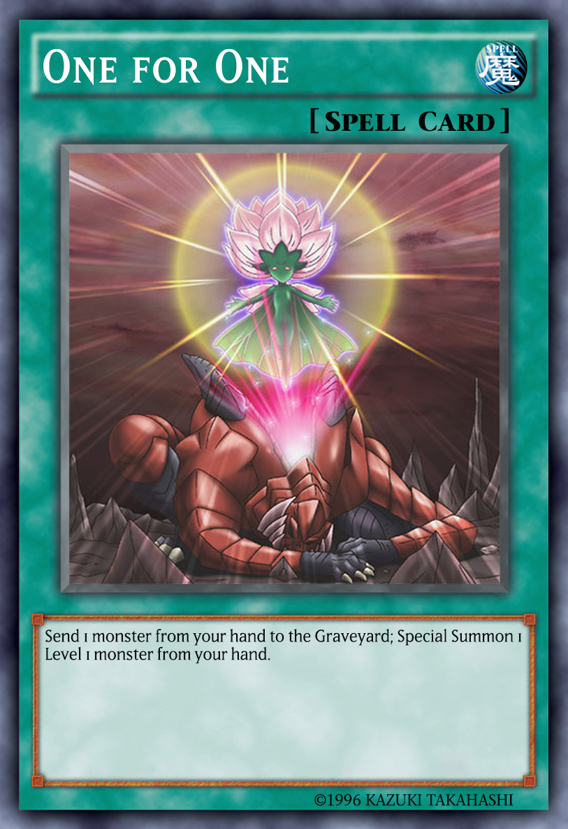 one for one yugioh card Card Gallery:One for One | Yu-Gi-Oh! Wiki