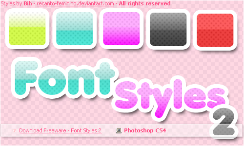 Font Styles 2 for PS