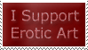 I support erotic art stamp