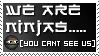 We are ninjas stamp by deviantStamps