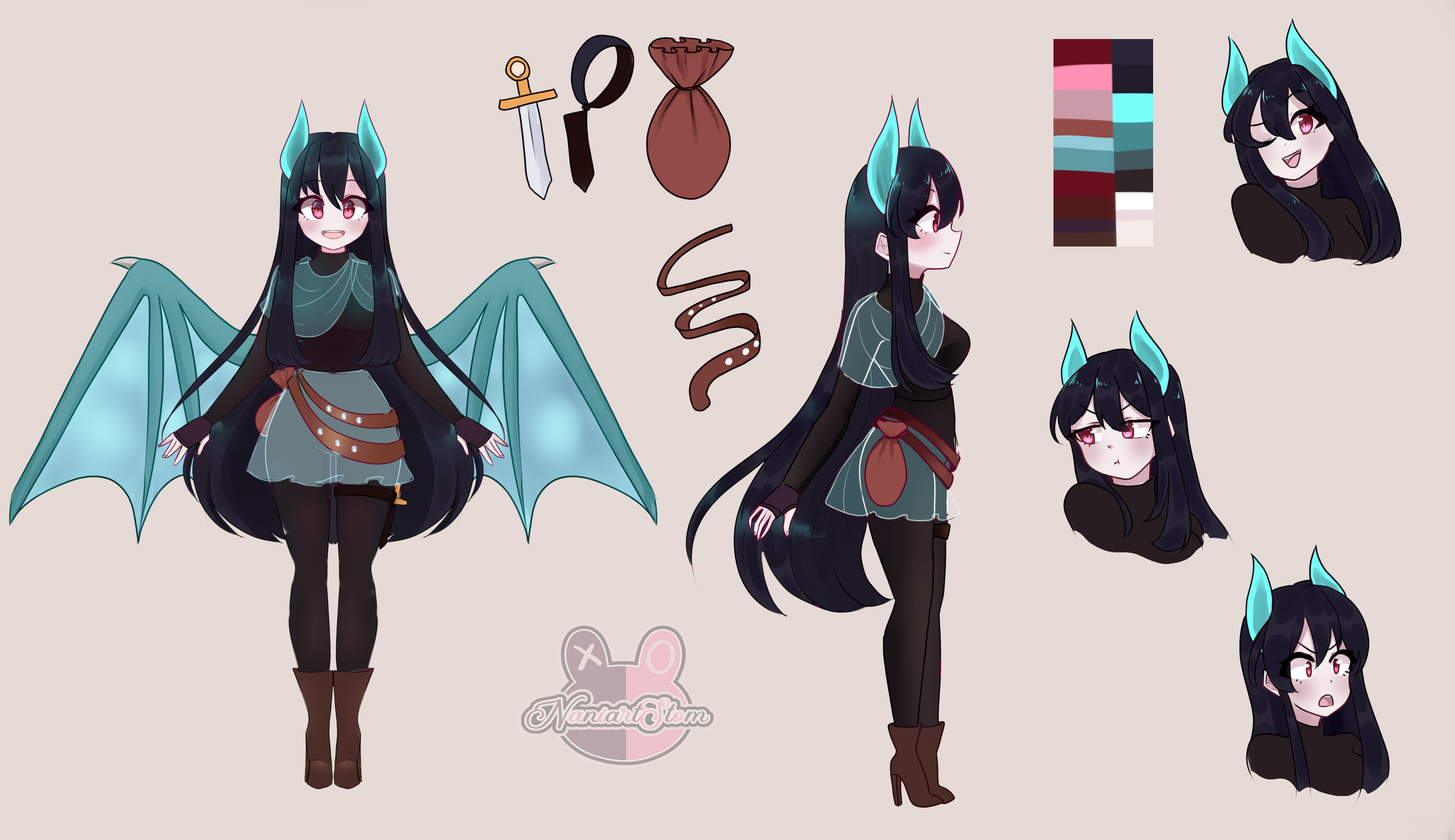 Reference custom anime (commission Open) by NaniartStom on DeviantArt