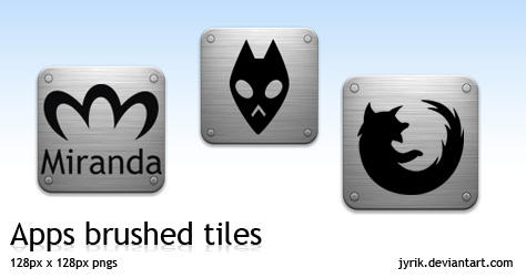 Apps pack 1 Brushed Tiles
