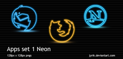 Apps set 1 Neon