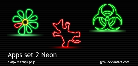 Apps set 2 Neon