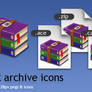 RAR archive icons