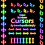 Neon Rainbow Cursors Set 01