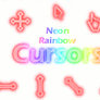 Neon Rainbow Cursors Set 01 by LoneRoyalButterfly on DeviantArt