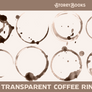 Transparent Coffee Ring Splash Circle PNG Pack
