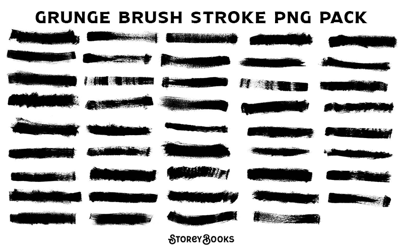 Grunge Brush Stroke Png Pack Transparent Banner By Storeybooks On Deviantart