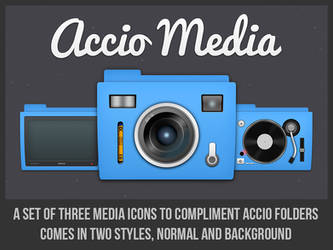 Accio Blue Media Folders