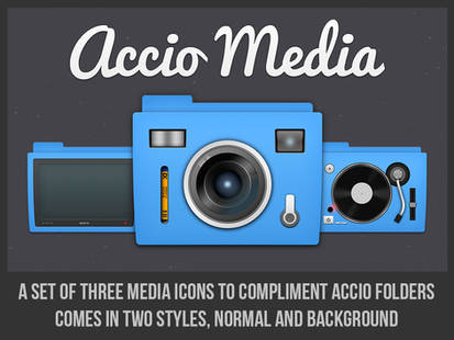 Accio Blue Media Folders